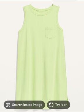 Old Navy Vintage Sleeveless Mini T-shirt Shift Dress, 100% Cotton, Size L